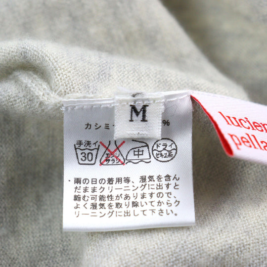 Lucien Pellat-Finet knit Main: 100% cashmere gray mens M Used Authentic