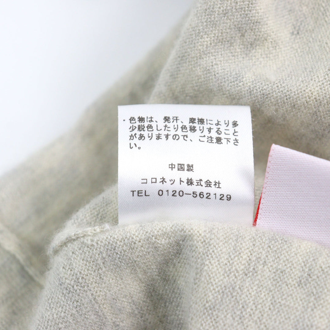 Lucien Pellat-Finet knit Main: 100% cashmere gray mens M Used Authentic