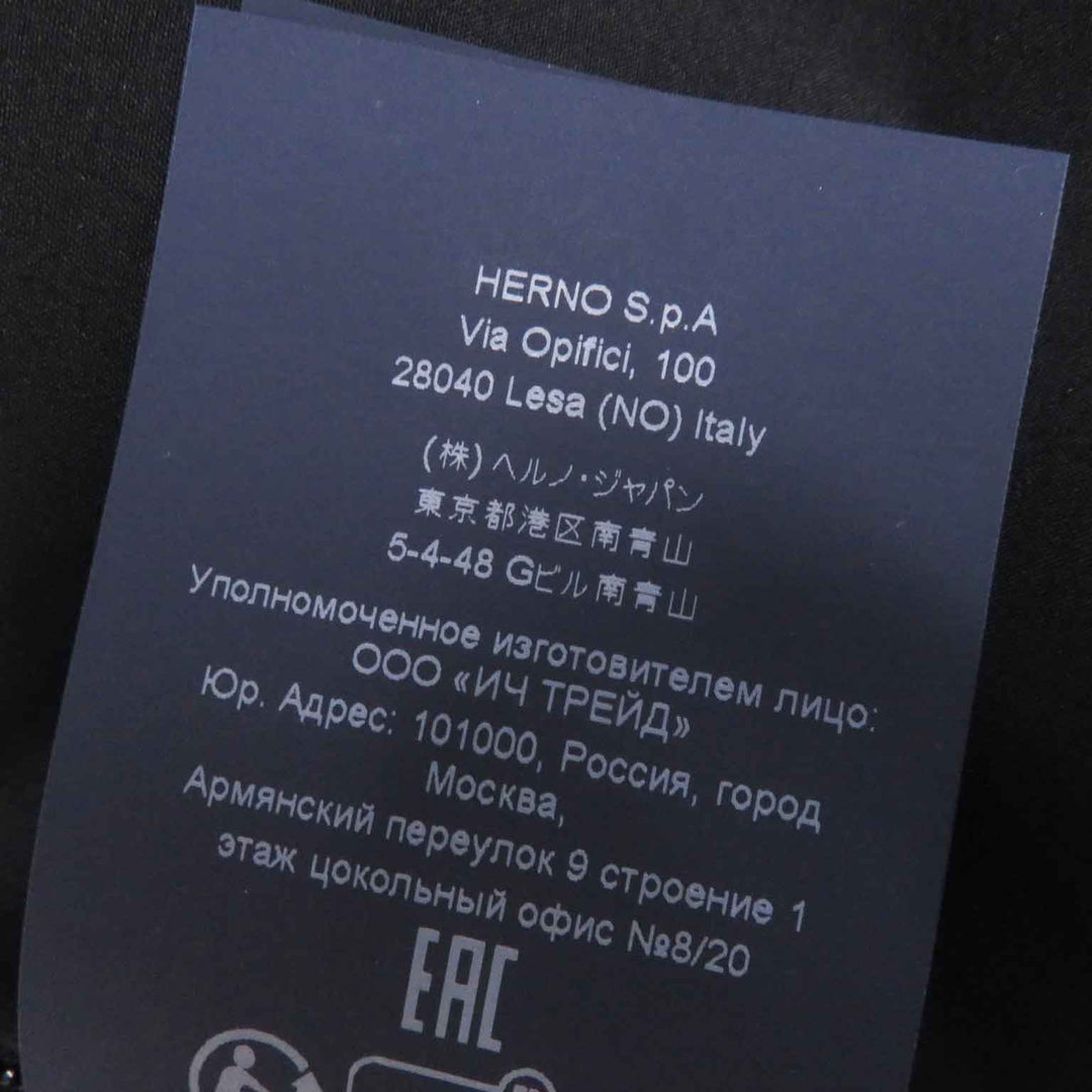 Herno Best GI00079DL Outer: 100% polyester, Lining: 100% nylon black Laminar Women 38 Used Authentic