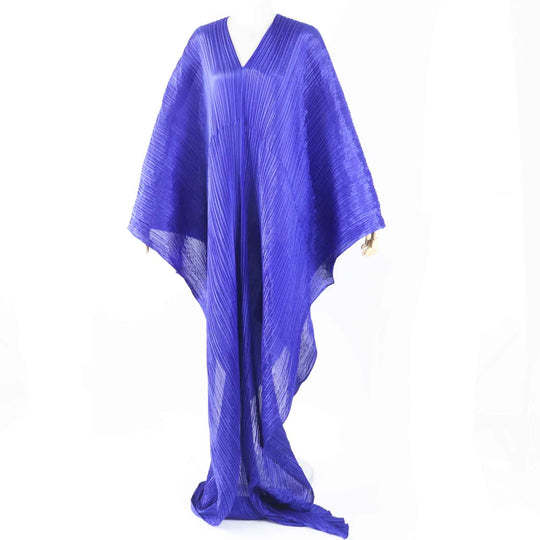 PLEATS PLEASE poncho PP74-AD331 polyester blue No size listed