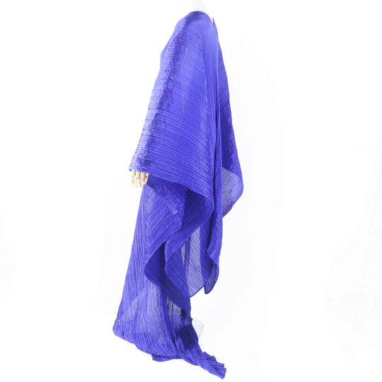 PLEATS PLEASE poncho PP74-AD331 polyester blue No size listed