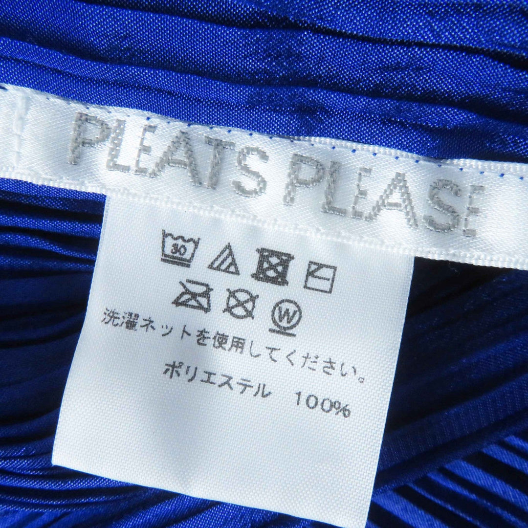PLEATS PLEASE poncho PP74-AD331 polyester blue No size listed