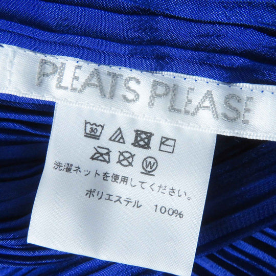 PLEATS PLEASE poncho PP74-AD331 polyester blue No size listed