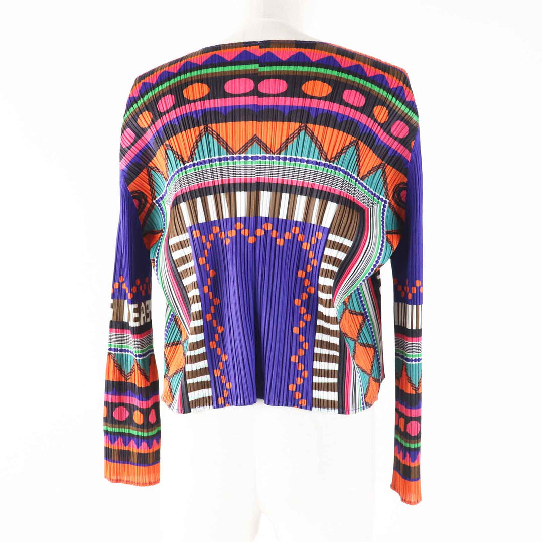 PLEATS PLEASE cardigan PP31-JO538 Main: 100% polyester Multi Women 3 Used Authentic