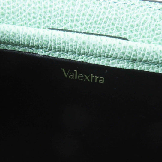 Valextra Shoulder Bag V3L20-28VA-OC Main: Soft calfskin Aqua green Trick Track Crossbody Nano Women Used Authentic