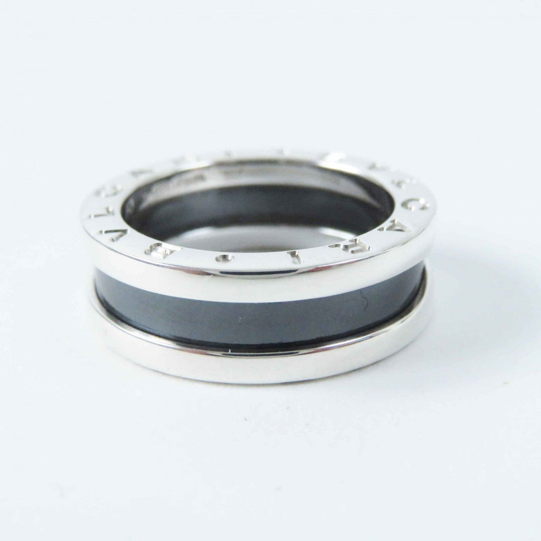 BVLGARI Ring Main: AG925, Part: Black ceramic Silver black Bee zero one save the children charity Women 50 Used Authentic