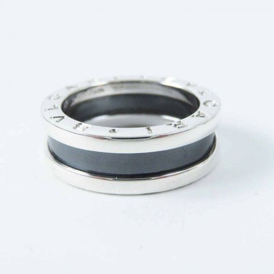 BVLGARI Ring Main: AG925, Part: Black ceramic Silver black Bee zero one save the children charity Women 50 Used Authentic