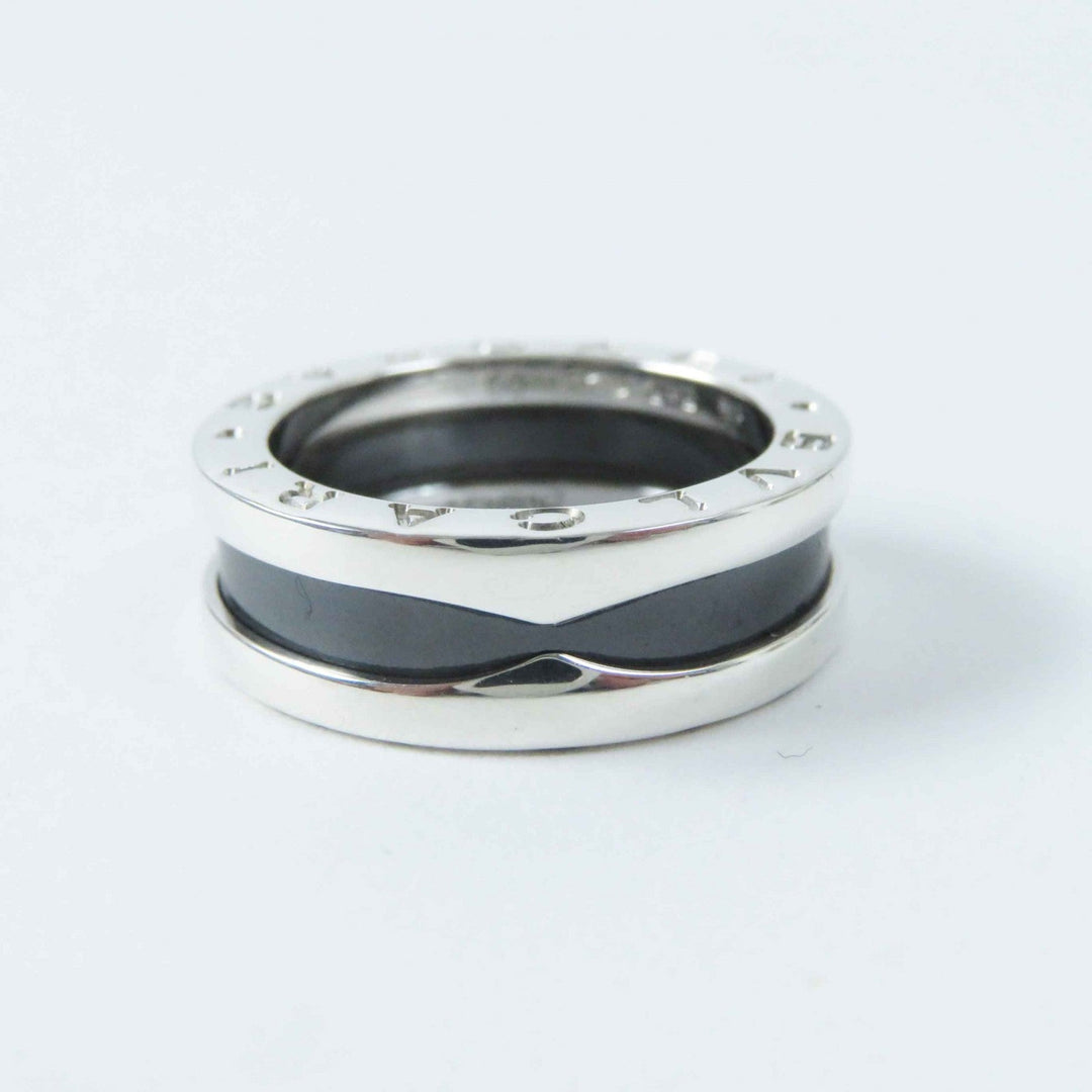BVLGARI Ring Main: AG925, Part: Black ceramic Silver black Bee zero one save the children charity Women 50 Used Authentic