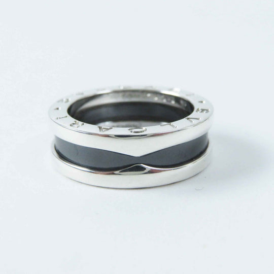 BVLGARI Ring Main: AG925, Part: Black ceramic Silver black Bee zero one save the children charity Women 50 Used Authentic