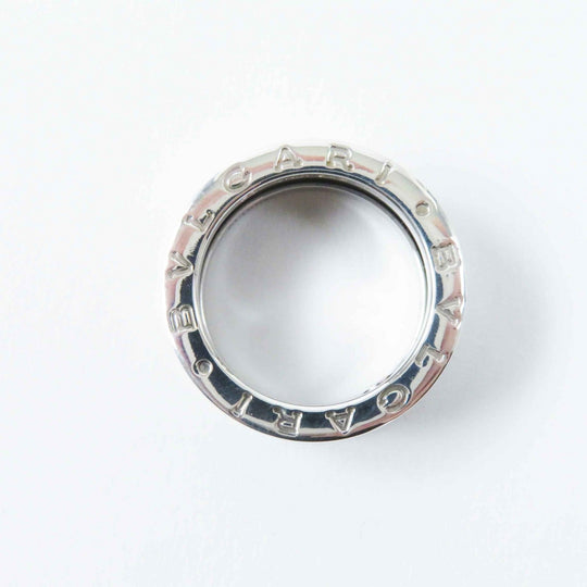 BVLGARI Ring Main: AG925, Part: Black ceramic Silver black Bee zero one save the children charity Women 50 Used Authentic