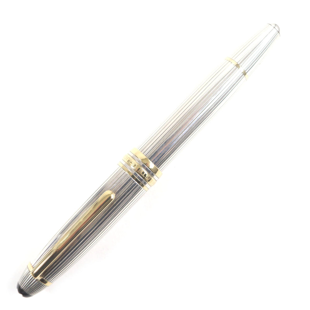 MONTBLANC fountain pen Main: SV925, Nib: 18K Silver gold Meisterstck No.146 Solitaire mens Used Authentic
