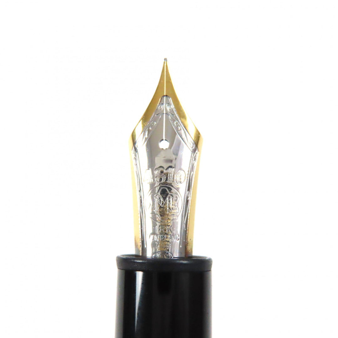 MONTBLANC fountain pen Main: SV925, Nib: 18K Silver gold Meisterstck No.146 Solitaire mens Used Authentic