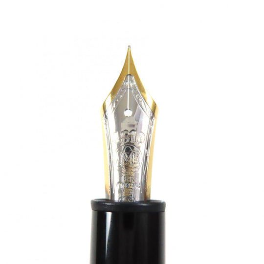 MONTBLANC fountain pen Main: SV925, Nib: 18K Silver gold Meisterstck No.146 Solitaire mens Used Authentic