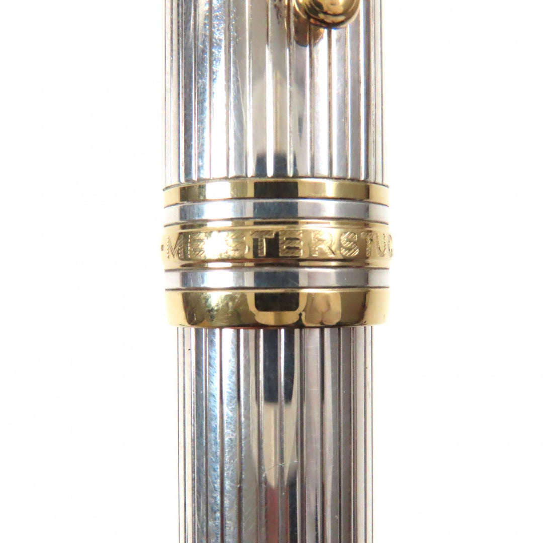 MONTBLANC fountain pen Main: SV925, Nib: 18K Silver gold Meisterstck No.146 Solitaire mens Used Authentic