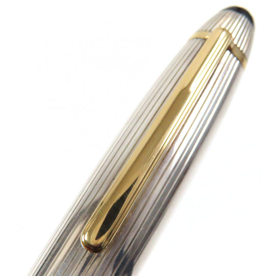 MONTBLANC fountain pen Main: SV925, Nib: 18K Silver gold Meisterstck No.146 Solitaire mens Used Authentic