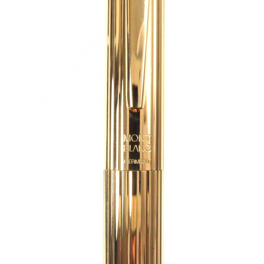MONTBLANC fountain pen Main: 20K gold plating Nib: K14 gold Noblesse mens Used Authentic
