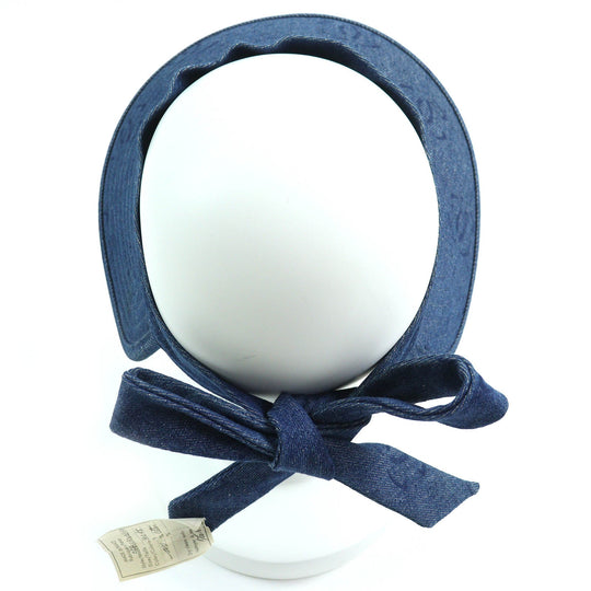 CHANEL Sun visor 02P Main: 100% cotton Indigo blue Women Used Authentic