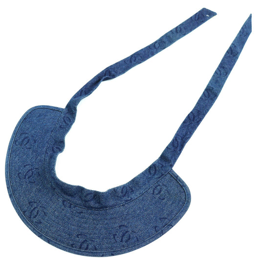 CHANEL Sun visor 02P Main: 100% cotton Indigo blue Women Used Authentic