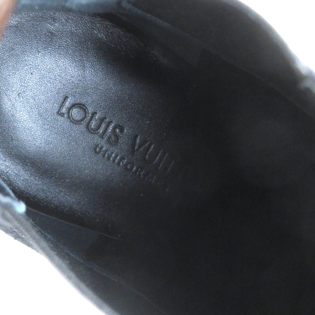LOUIS VUITTON Ankle boots Main: Suede leather black Silhouette line Women 36 Used Authentic