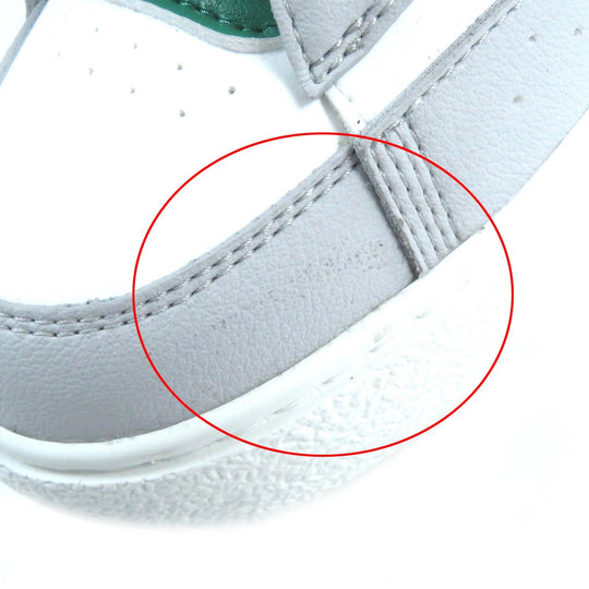 LOUIS VUITTON High cut sneakers Main: Leather White Green Gray Charlie line Women 35 Used Authentic