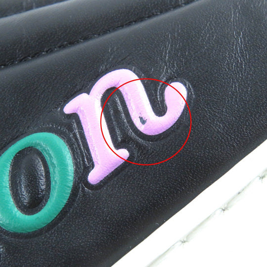 LOUIS VUITTON High cut sneakers Main: Leather Black White Stellar line Women 36 1/2 Used Authentic