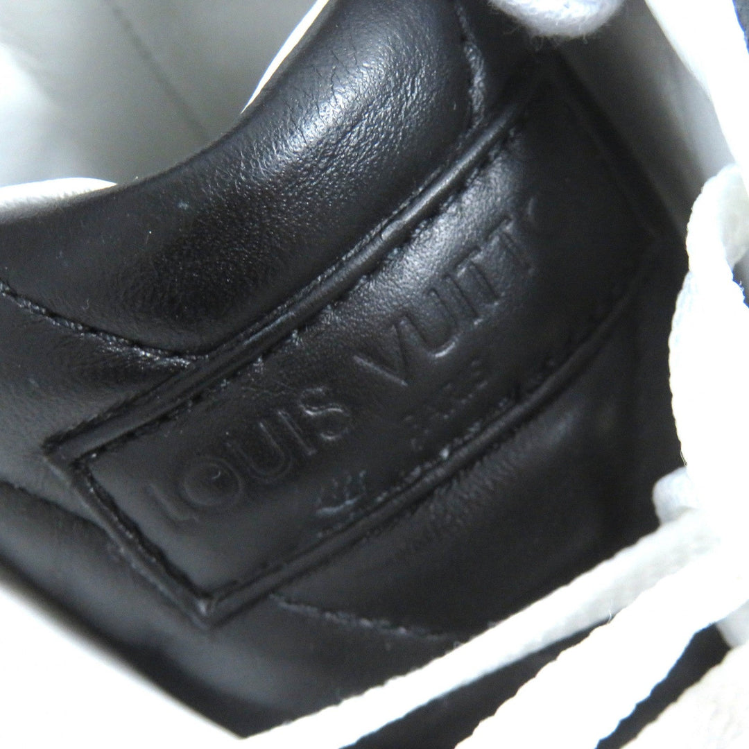 LOUIS VUITTON High cut sneakers Main: Leather Black White Stellar line Women 36 1/2 Used Authentic
