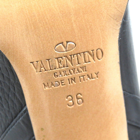 Valentino Garavani short boots Main: Leather black Women 36 Used Authentic