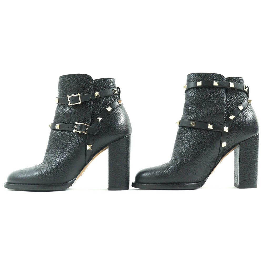 Valentino Garavani short boots Main: Leather black Women 36 Used Authentic