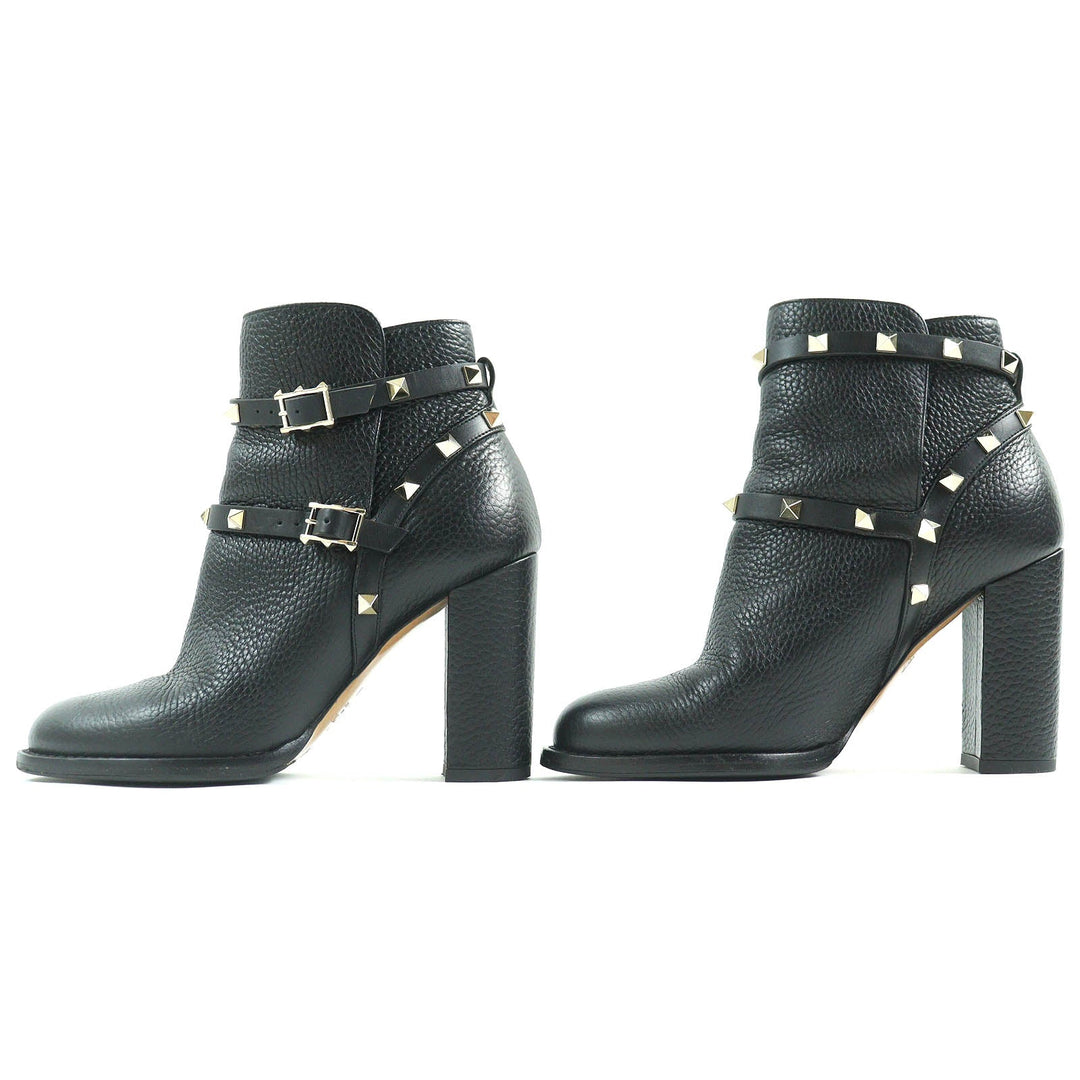 Valentino Garavani short boots Main: Leather black Women 36 Used Authentic