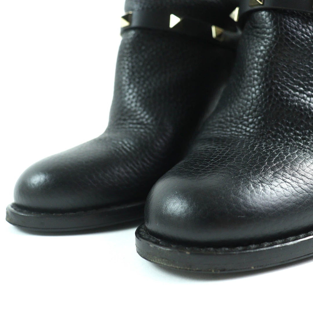 Valentino Garavani short boots Main: Leather black Women 36 Used Authentic