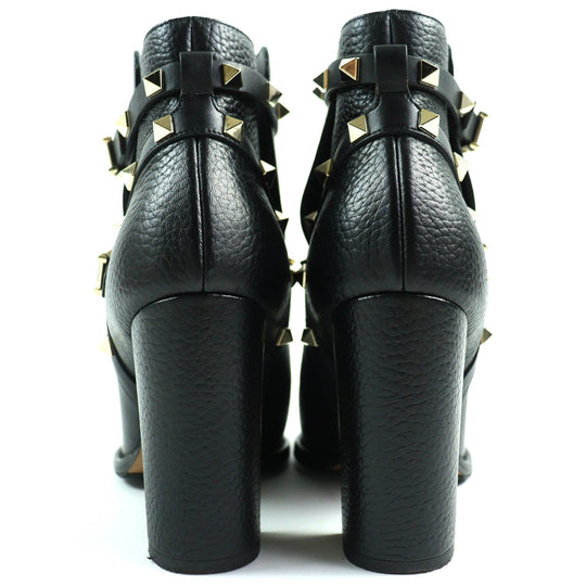 Valentino Garavani short boots Main: Leather black Women 36 Used Authentic