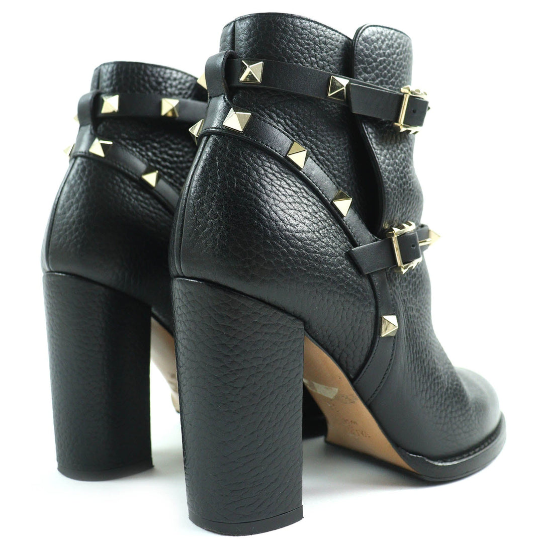 Valentino Garavani short boots Main: Leather black Women 36 Used Authentic