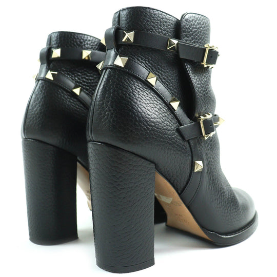 Valentino Garavani short boots Main: Leather black Women 36 Used Authentic