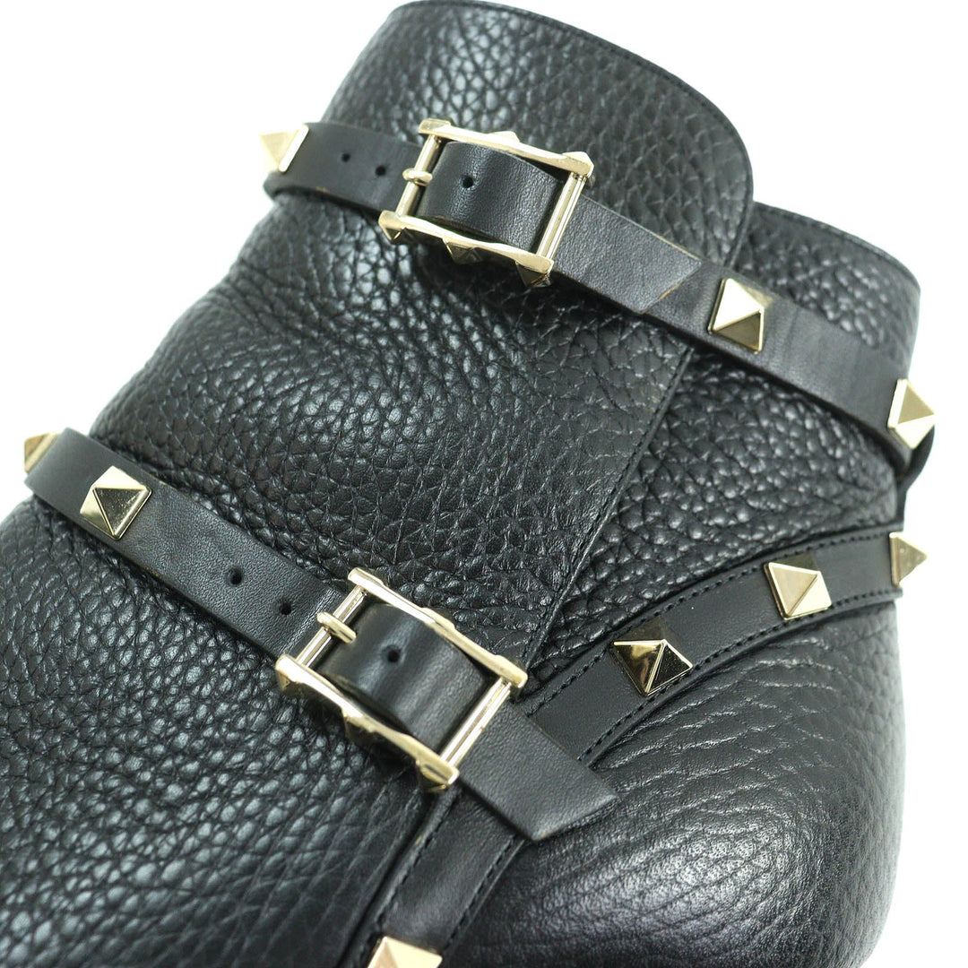 Valentino Garavani short boots Main: Leather black Women 36 Used Authentic