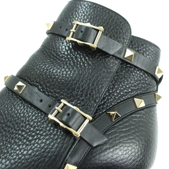 Valentino Garavani short boots Main: Leather black Women 36 Used Authentic