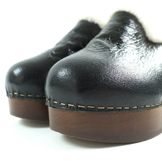 CHANEL Sandals G35368 Main: Sheepskin, Part: Wood Black white brown Women 36 Used Authentic