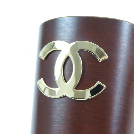 CHANEL Sandals G35368 Main: Sheepskin, Part: Wood Black white brown Women 36 Used Authentic