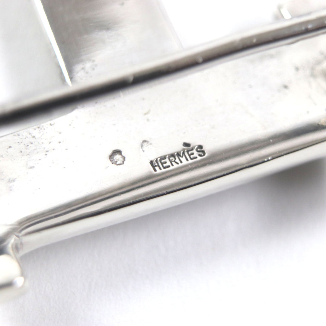 HERMES belt Main: SV925 Silver Touareg Buckle mens Used Authentic