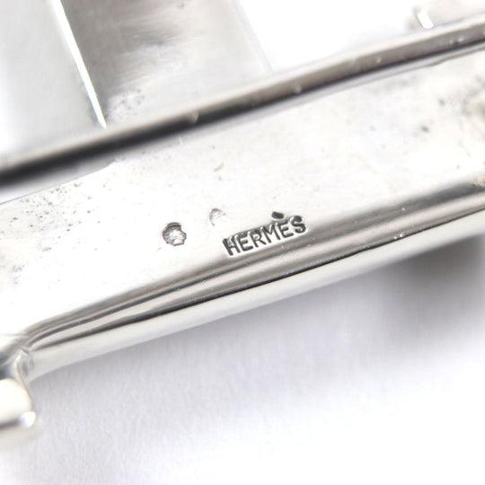 HERMES belt Main: SV925 Silver Touareg Buckle mens Used Authentic