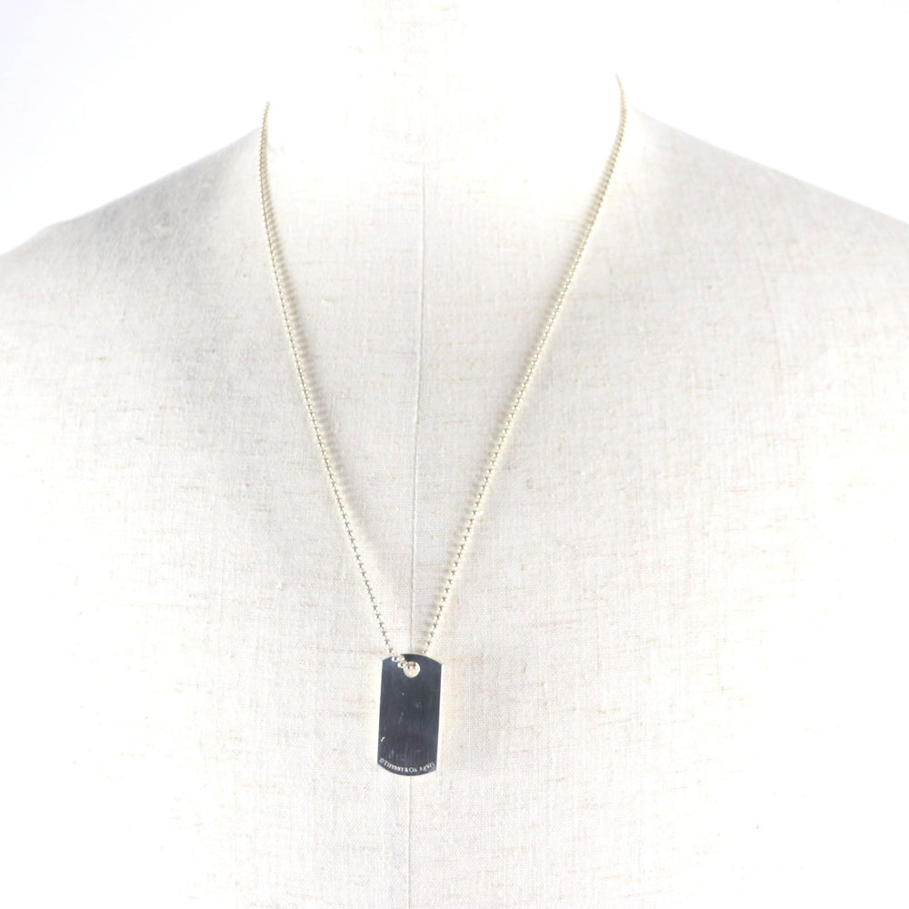 TIFFANY&Co. Necklace SV925 Silver Makers ID Tag