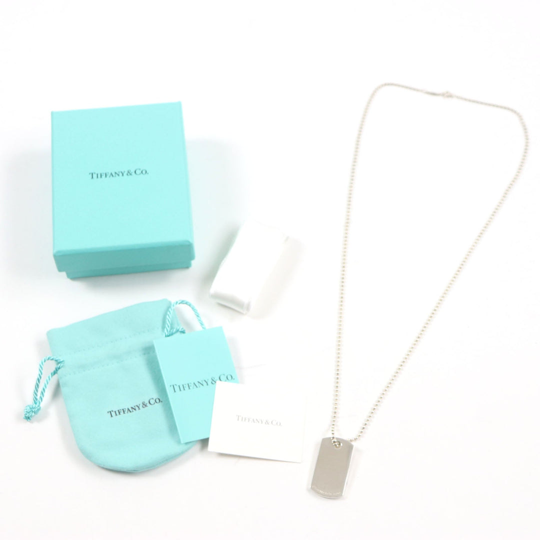 TIFFANY&Co. Necklace SV925 Silver Makers ID Tag