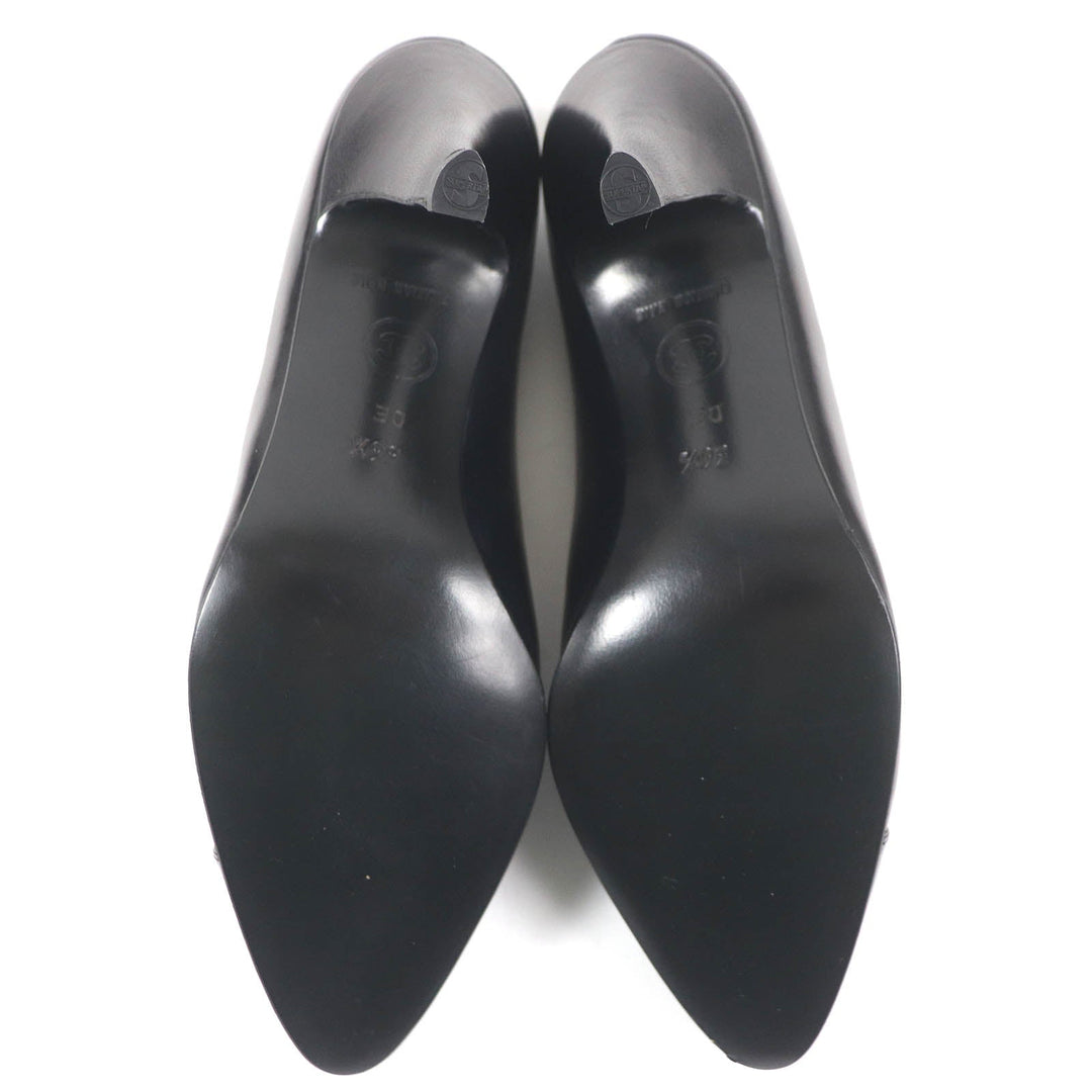CHANEL pumps leather black 36 1/2