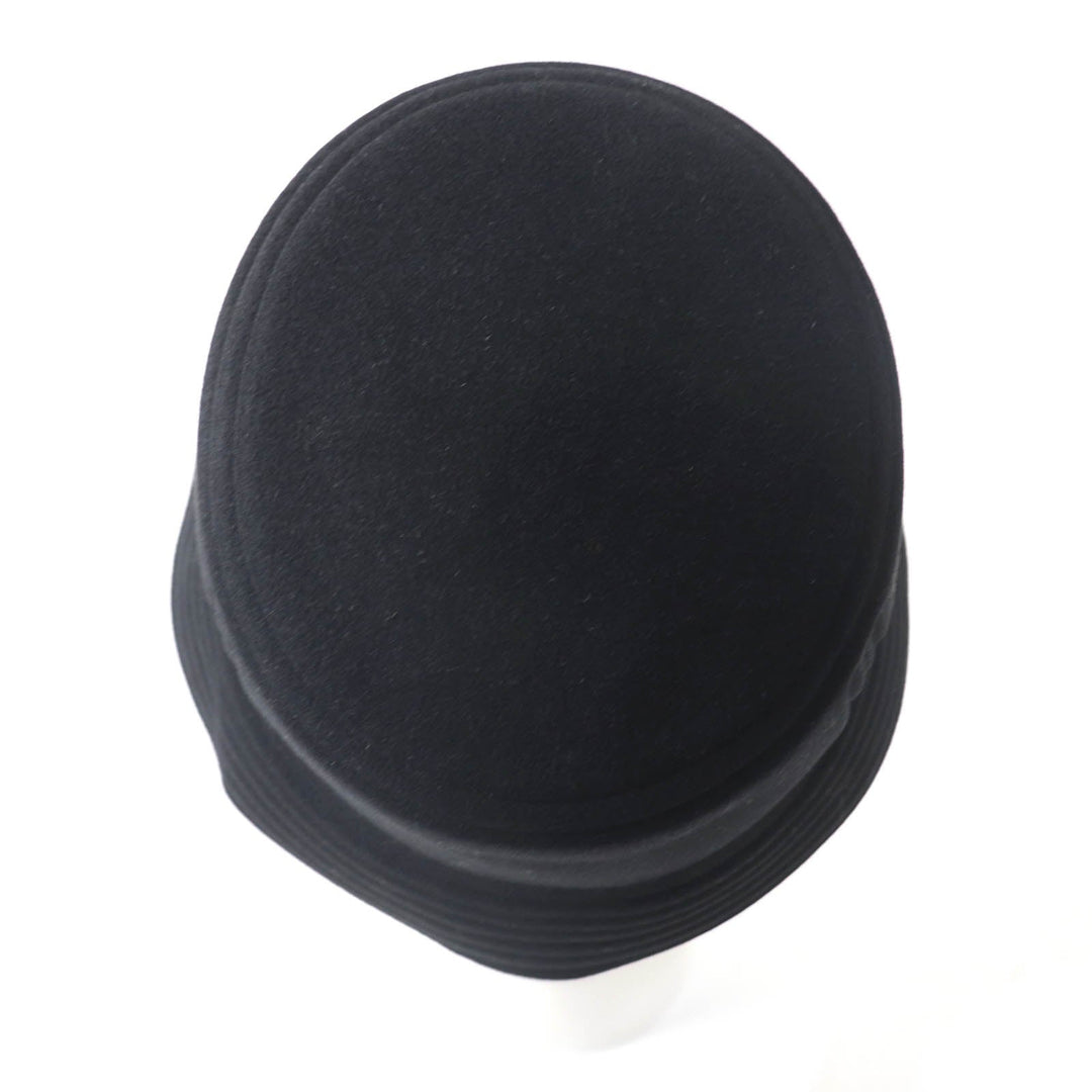 HERMES hat Main: 100% Lapin, Lining: 52% Cotton, Lining: 48% Rayon black DALTON Women Used Authentic