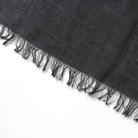 GUCCI scarf Main: 85% rayon, Main: 15% silk Black multicolor Women Used Authentic