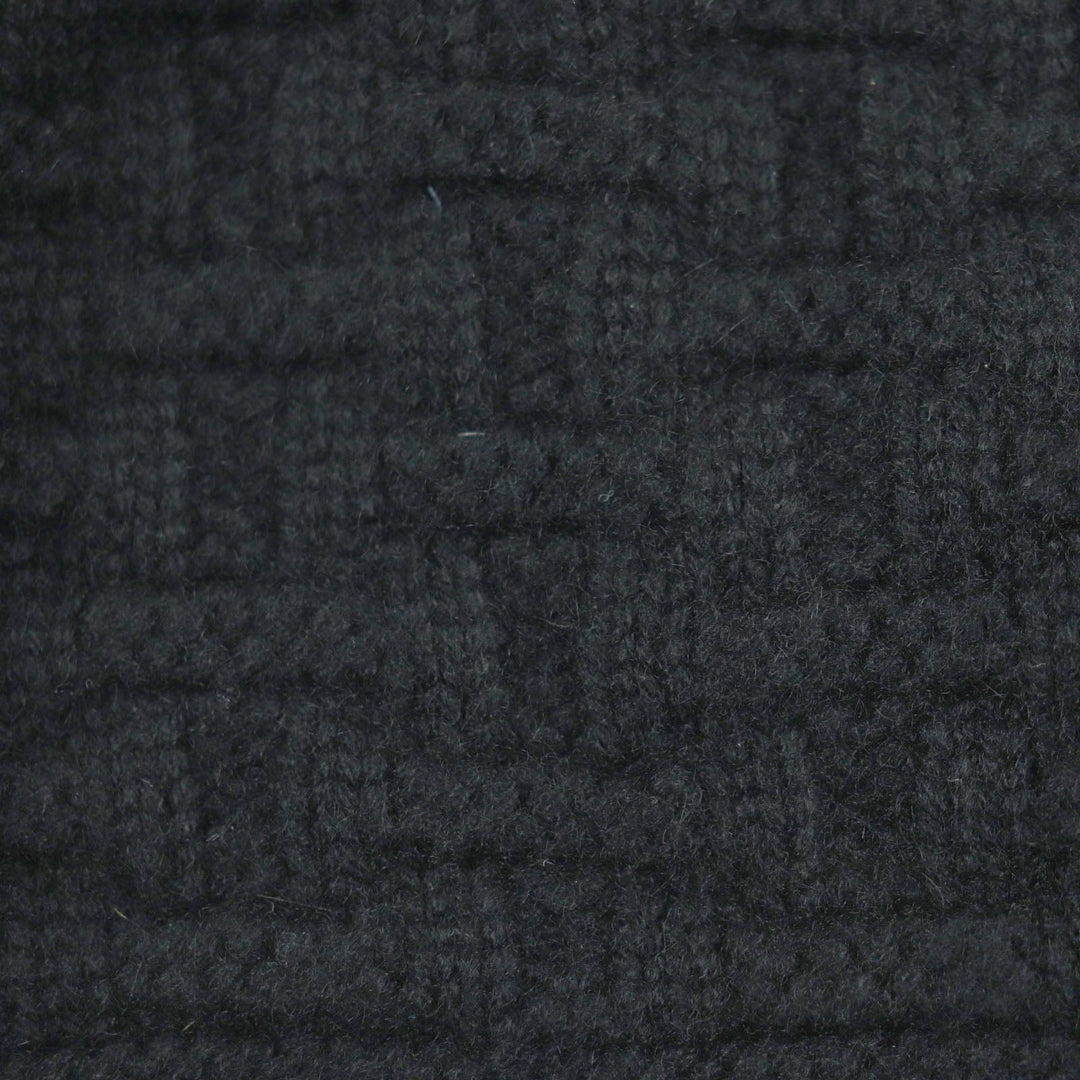 HERMES Knit cap Main: 100% cashmere black mens M Used Authentic