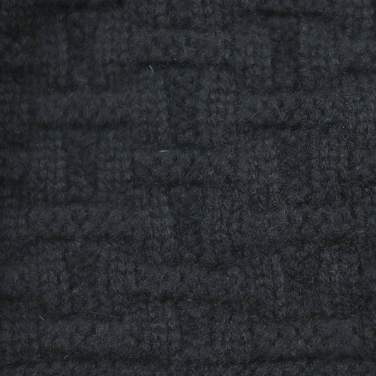 HERMES Knit cap Main: 100% cashmere black mens M Used Authentic