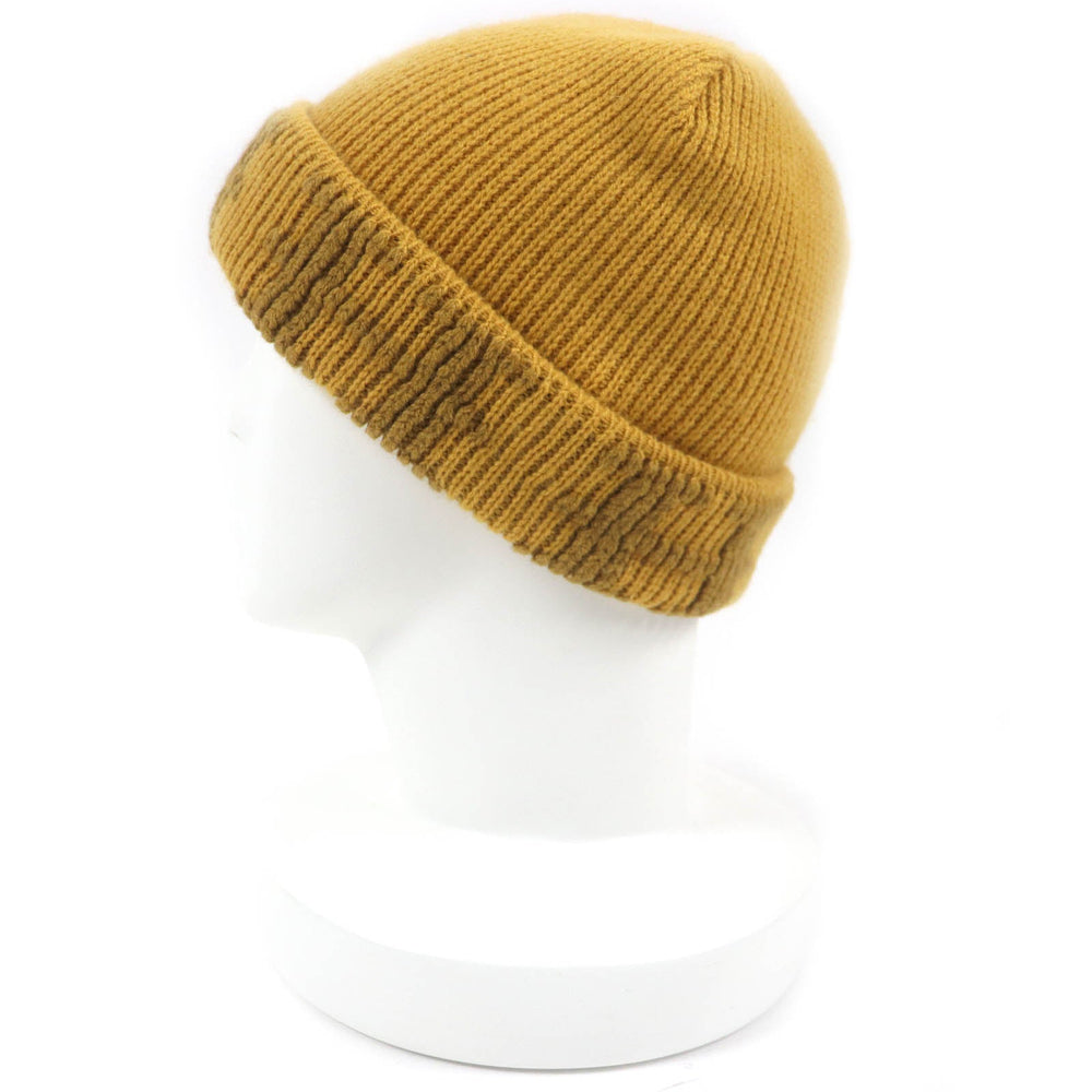 HERMES Knit cap Main: 100% cashmere yellow Women Used Authentic