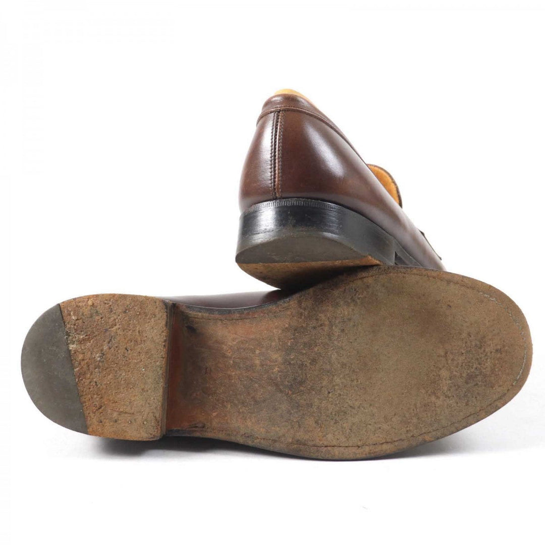 J.M WESTON loafers leather Brown 180 signature loafers