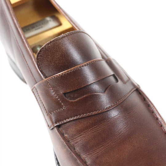 J.M WESTON loafers leather Brown 180 signature loafers