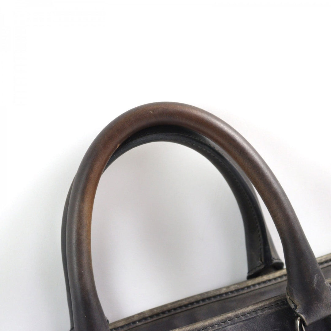 Berluti Briefcase Main: Scritto leather Gray type Anjoul mens Used Authentic
